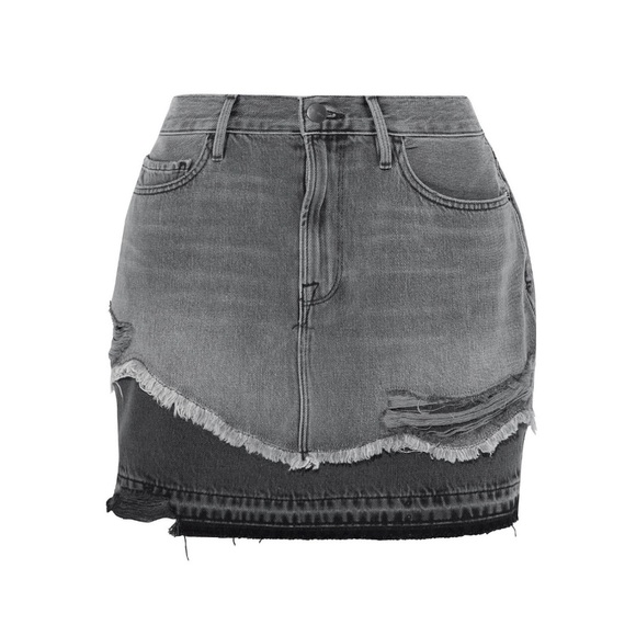 FRAME DENIM Le Mini Distressed Denim Mini Skirt - Women’s Sz 29 (US 6) - NEW